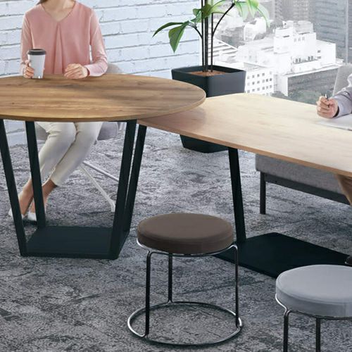 コクヨ リージョン（Region） ボックス脚 円形テーブル ミドルテーブル