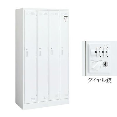 コクヨ LKロッカー（LK） ホワイトタイプ 3人用ロッカー ダイヤル錠 