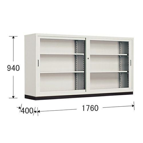 T-069 リサイクル品 コクヨ ガラス引き戸書庫 SH-365GF1C 搬入設置無料】ガラス引戸書庫 上下セット 幅1200×奥行515mm 引違い